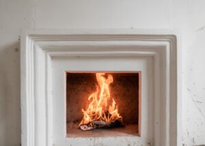smoke residue from fireplace